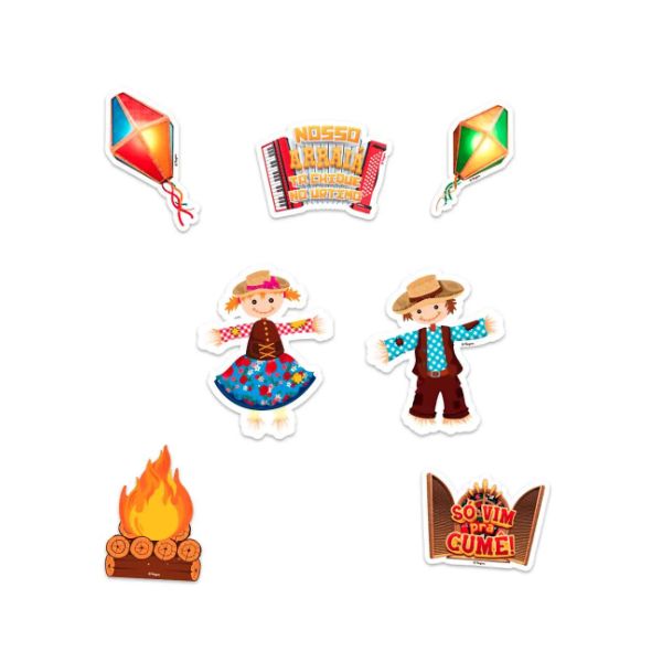 Mini Personagem Arraiá com 12 Unidades – ...