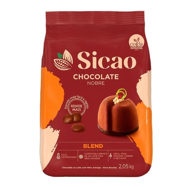 Chocolate Nobre Gotas 2,05kg Blend Sicao Chocolate Nobre Gotas 2,05kg Blend Sicao