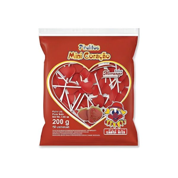 Pirulito Mini Coração – Pacote com 50 Uni...
