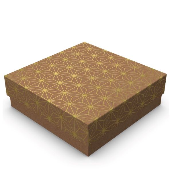 Mini Caixa Quadrada – Tamanho G – Kraft c... Mini Caixa Quadrada – Tamanho G – Kraft c...