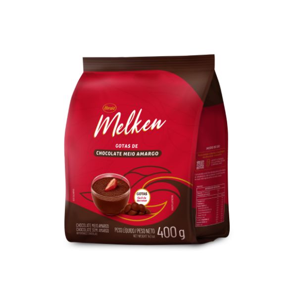 Chocolate Melken Gotas 400g Meio Amargo H...