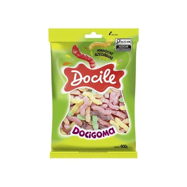 BALA MINHOCA AZEDINHA 600g