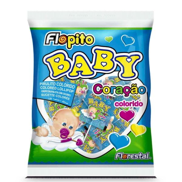 Pirulito Baby Coração 200g – Florestal