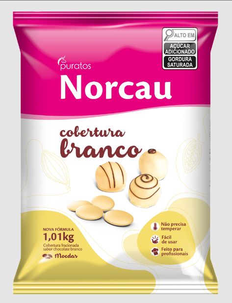 Cobertura Norcau Gotas 1,1kg Branco | Pur...