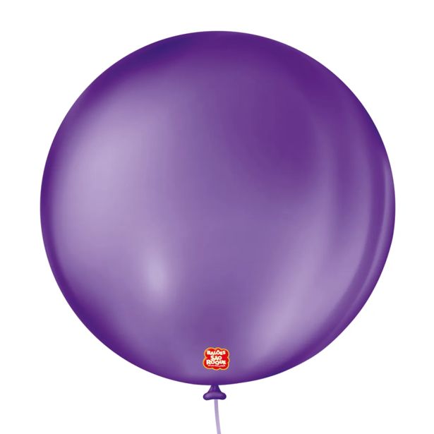 Balão 5" Liso Redondo Roxo Uva Pacote com...