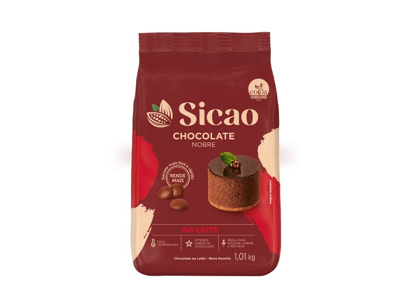 Chocolate Nobre Gotas 1,01kg Ao Leite Sicao Chocolate Nobre Gotas 1,01kg Ao Leite Sicao