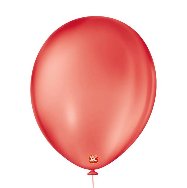 Balão 9" Liso Redondo Vermelho Quente Pac... Balão 9" Liso Redondo Vermelho Quente Pac...