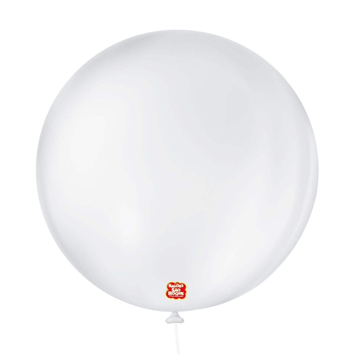Balão 5" Liso Redondo Branco Polar Pacote...