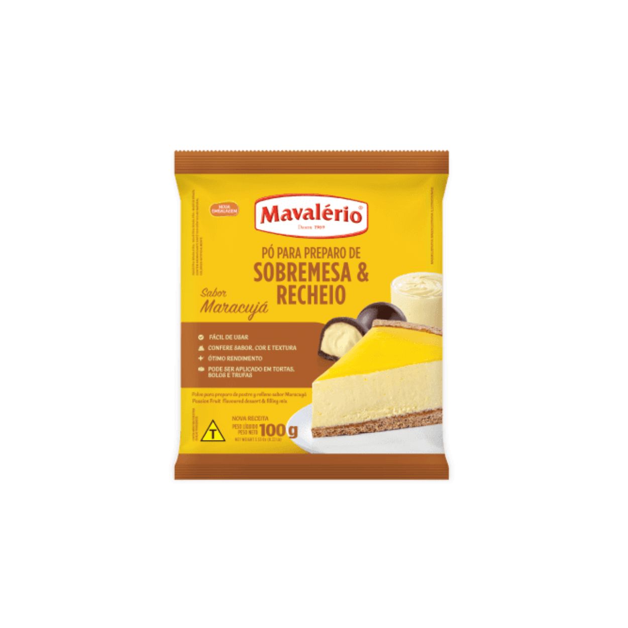 Pó para Sobremesa Maracujá 100g – Mavalério