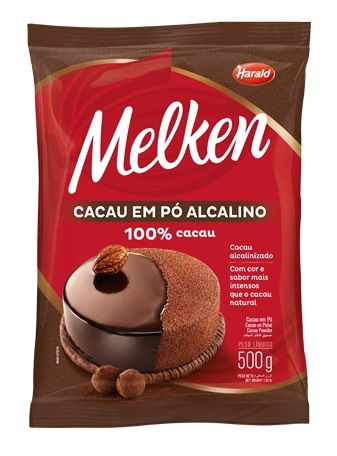 CACAU PO ALCALINO 100% MELKEN 500G