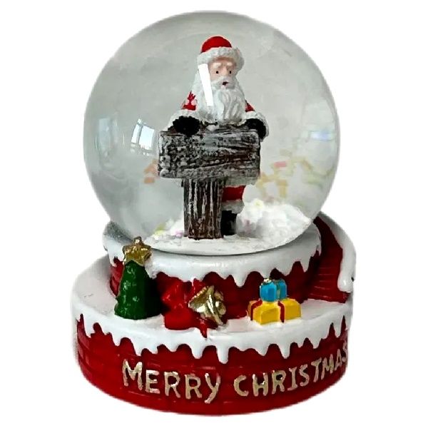 Enfeite Snowball  5cm x 5cm x 6,2cm