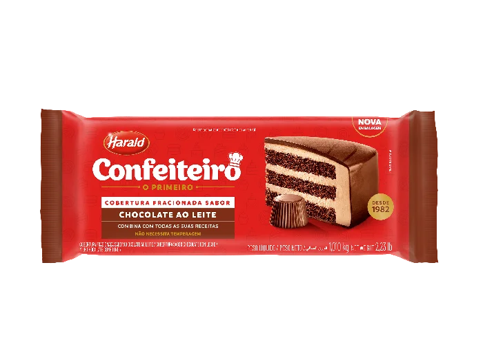 Cobertura Confeiteiro Barra 1kg Ao Leite ...