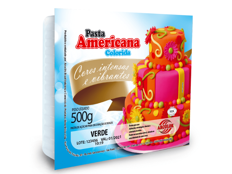 Pasta Americana Verde 500g – Arcolor