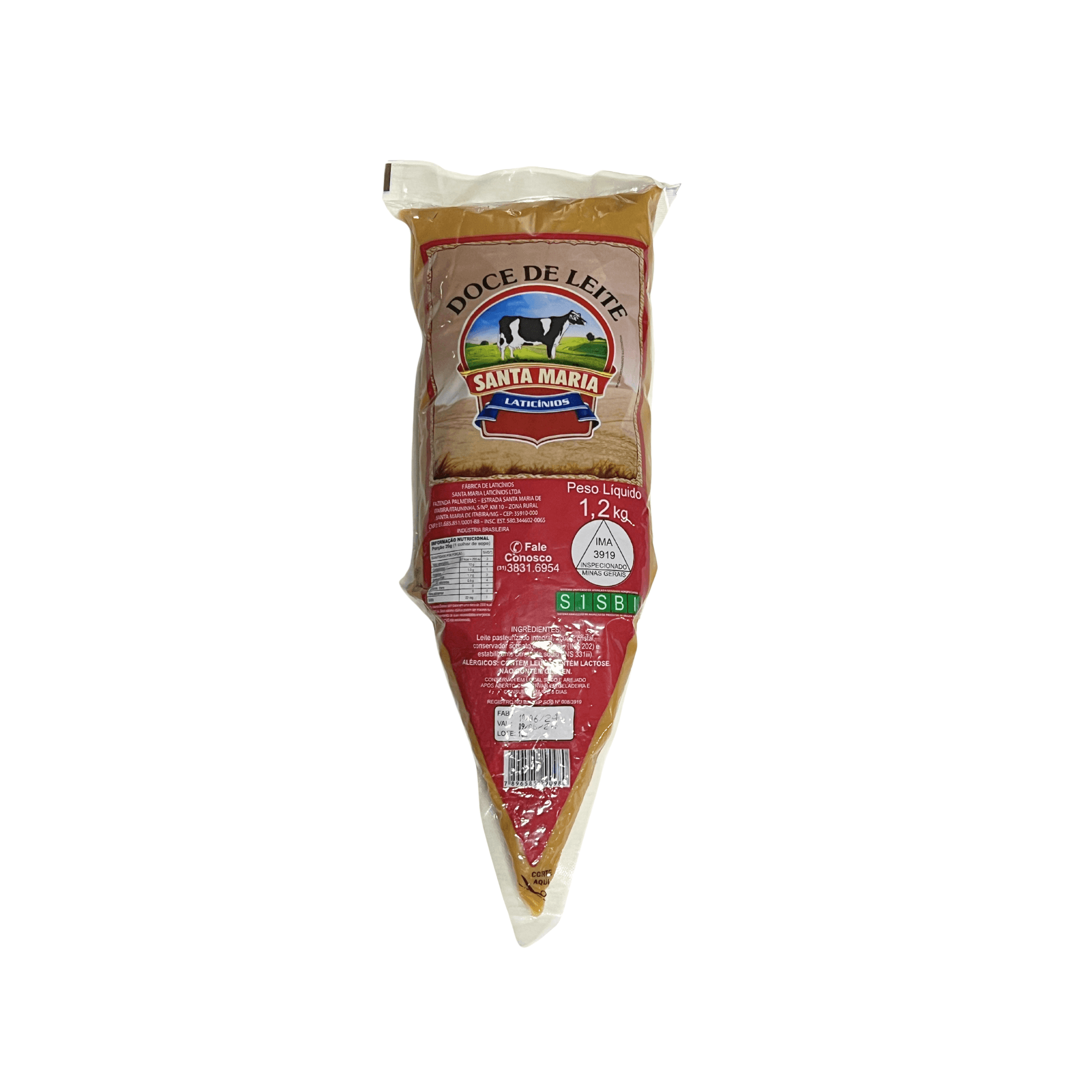 Doce de Leite Puro 1,2kg – Santa Maria