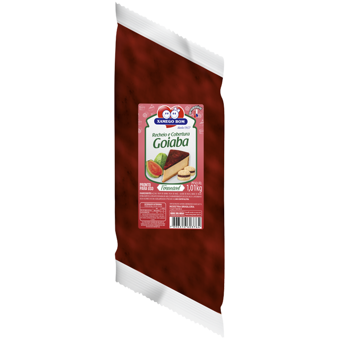 Recheio Goiaba Forneável 1kg – Xamego Bom