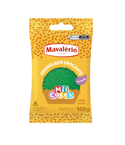Granulado Crocante Verde 500g – Mavalério