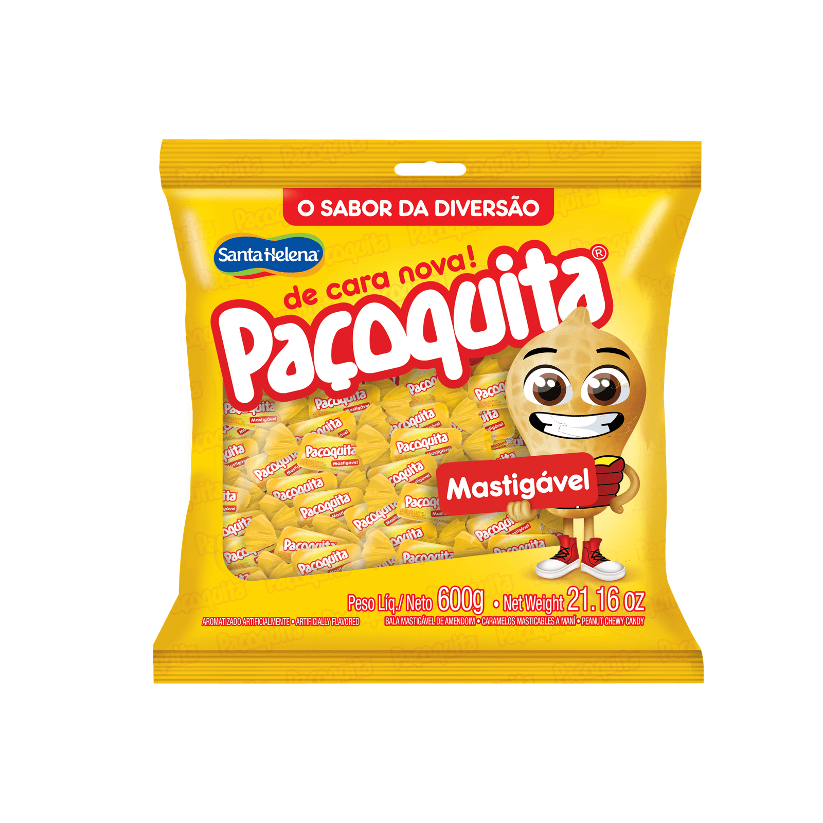 Bala Mastigável Pacotita 600g - Santa helena