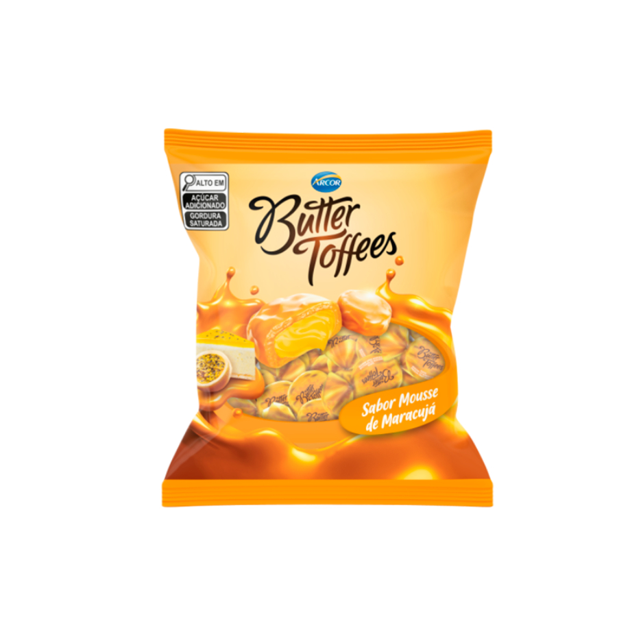 Bala Butter Toffees Maracujá 500g – Arcor