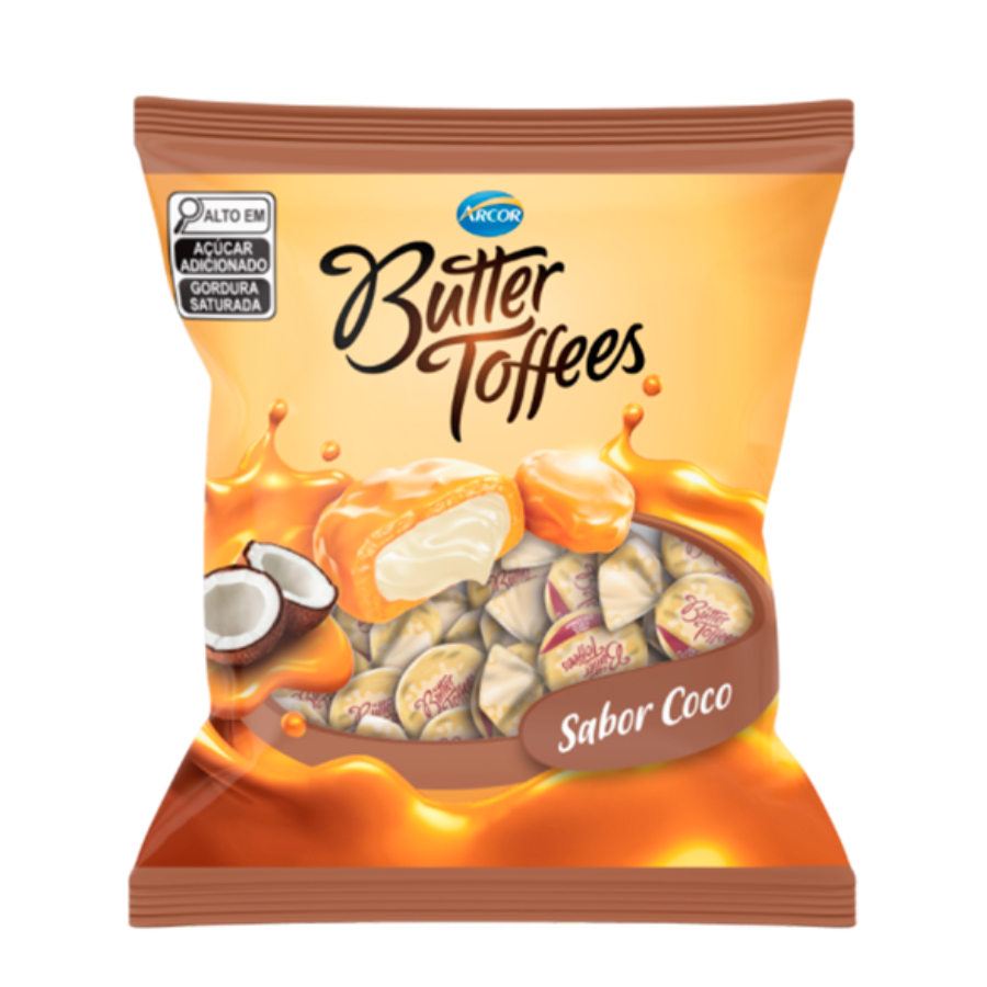 Bala Butter Toffees Coco 500g – Arcor Bala Butter Toffees Coco 500g – Arcor