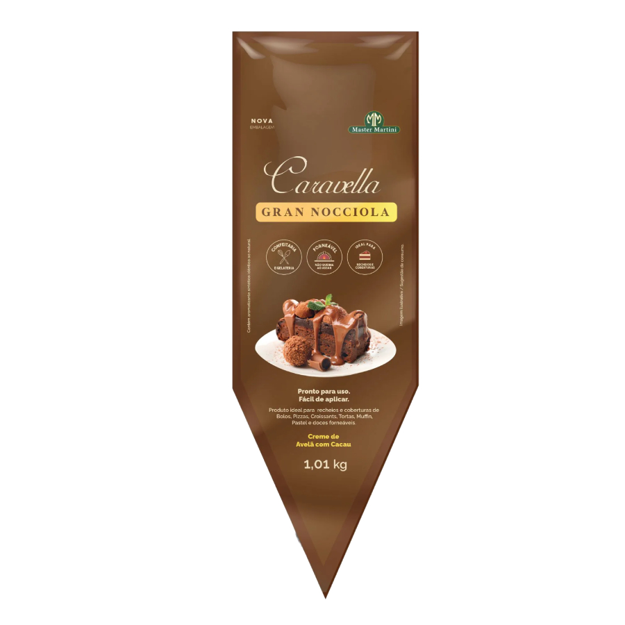 Bisnaga Caravella Creme de Avelã com Caca...