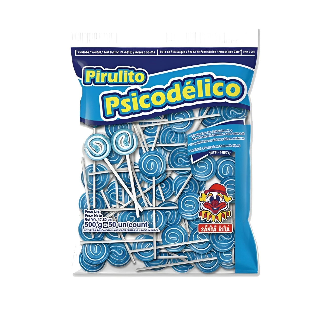 Pirulito Psicodélico II Azul – Pacote com...