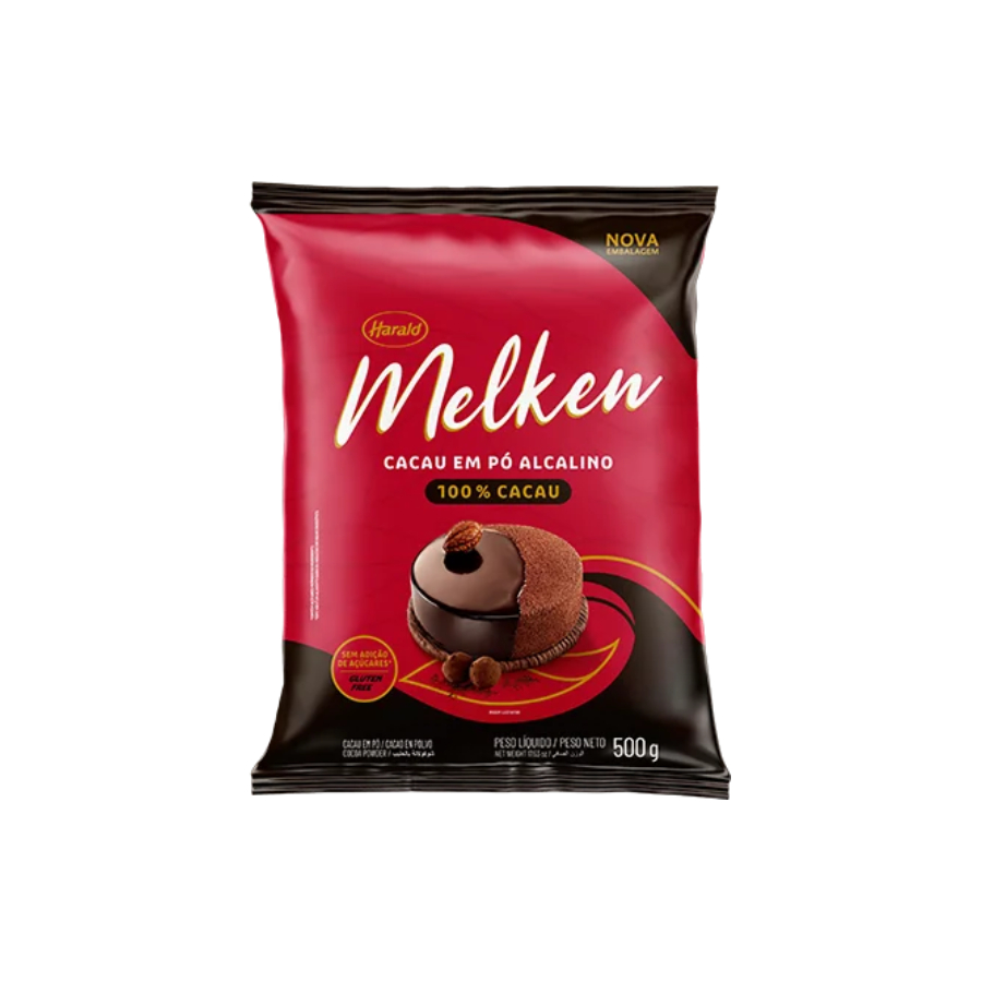 CACAU PO ALCALINO 100% MELKEN 500G CACAU PO ALCALINO 100% MELKEN 500G