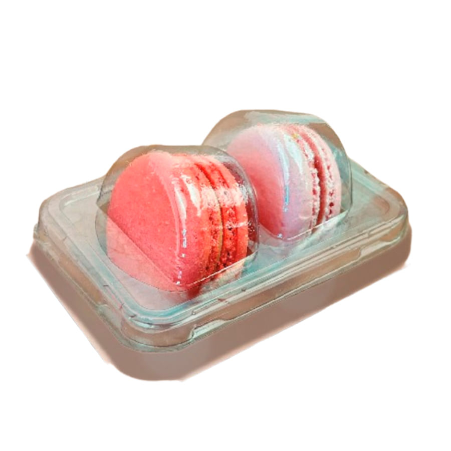 Flip Macaron 02 Cavidades Cristal – Unidade