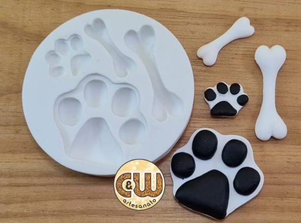 Molde de Silicone – Kit Pata e Ossos – Un...