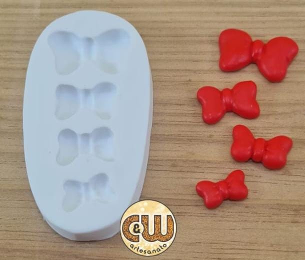 Molde de Silicone – Laço com 4 – Unidade