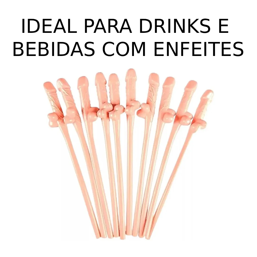 Canudo Despedida de Solteiro 18mm com 10 ...