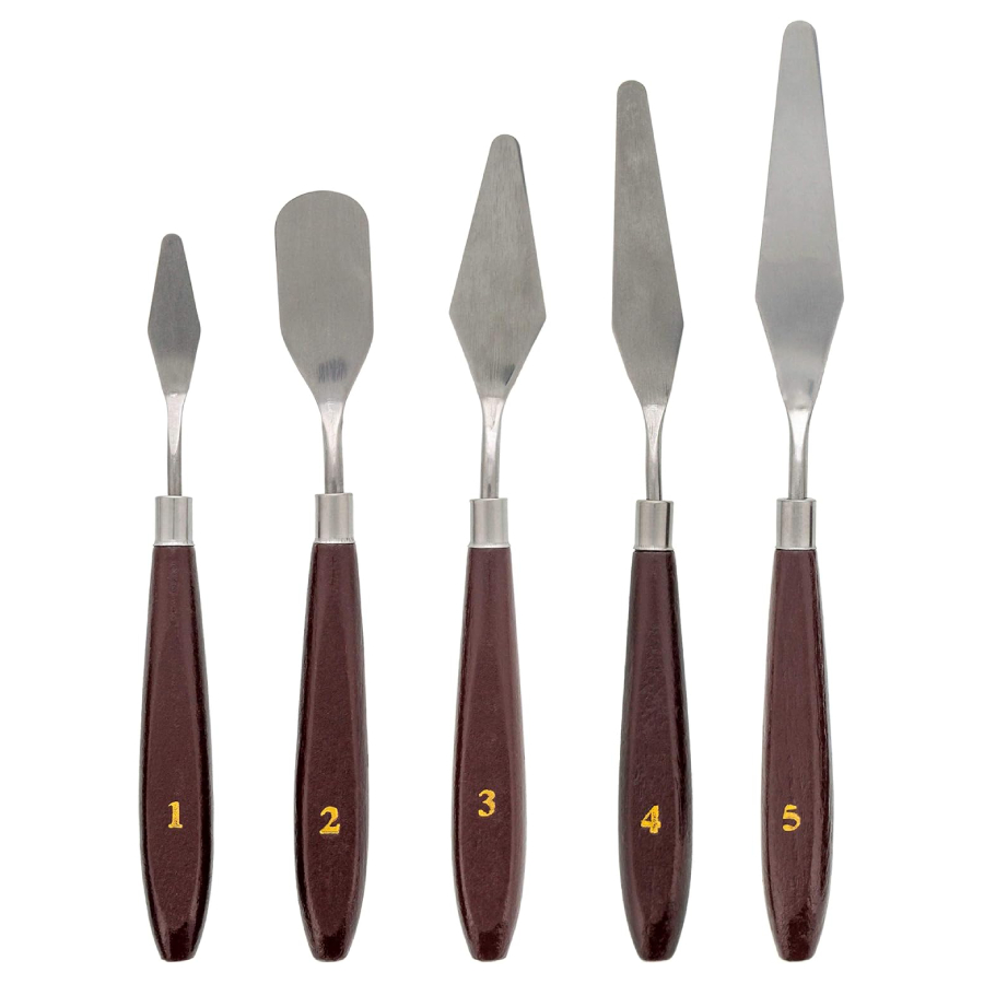 Kit Espátula – 5 Modelos Palette Knives 