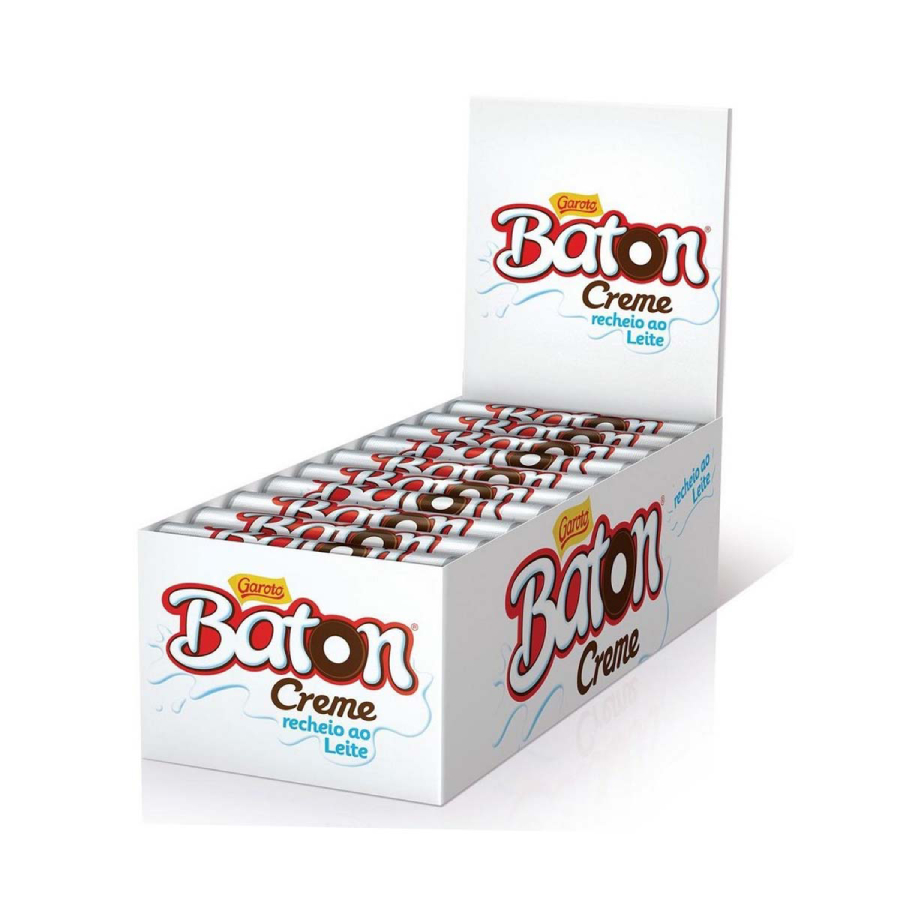 Baton Creme Branco c/30 - 480g - Garoto