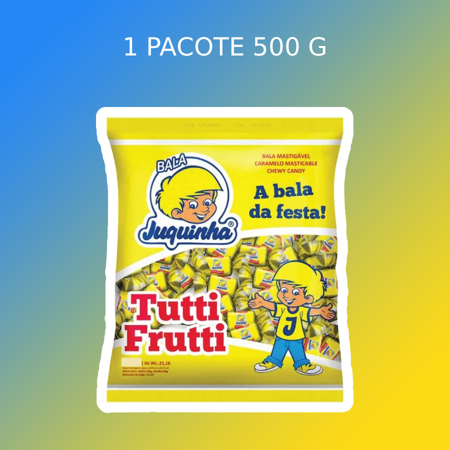 Kit Bala e Pirulito Juquinha Tutti Frutti...