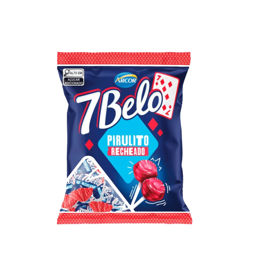 Pirulito 7Belo Framboesa 500g – Arcor