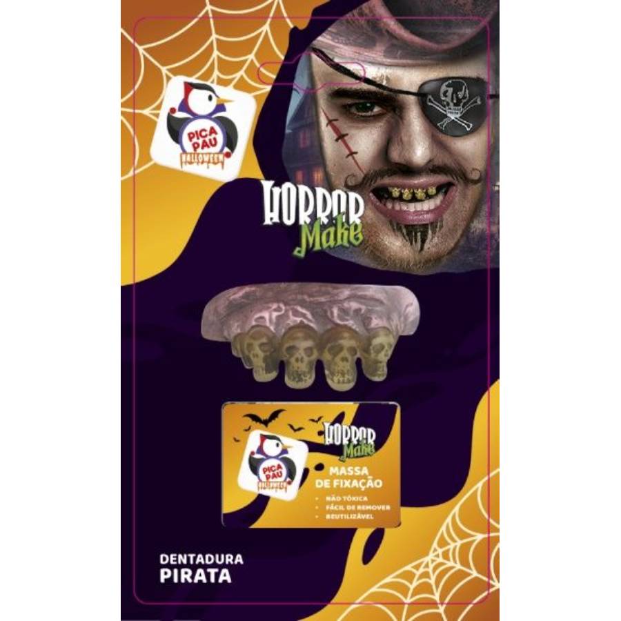 Kit Dentadura Massa Fixação Pirata – Unidade