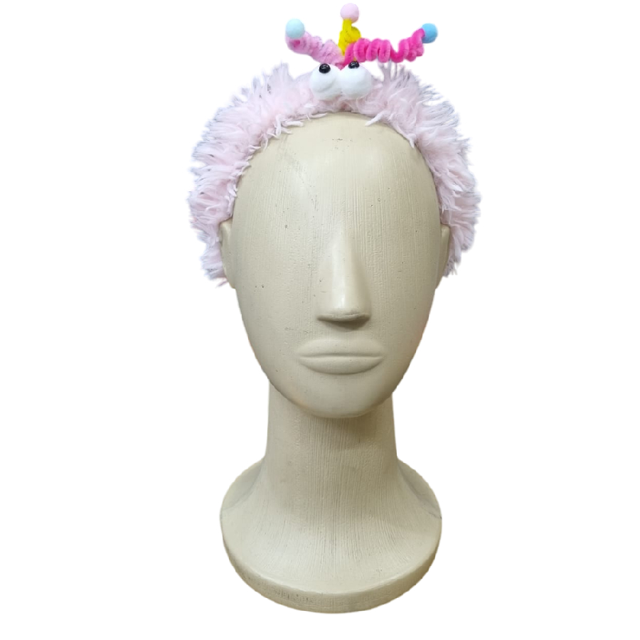 Tiara com Enfeite de Pelúcia Cabelo Maluc...