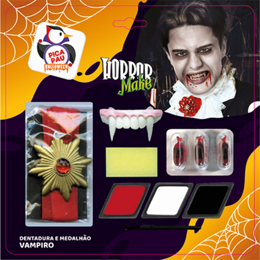 Kit Pintura Completo Dentadura Média Drác...