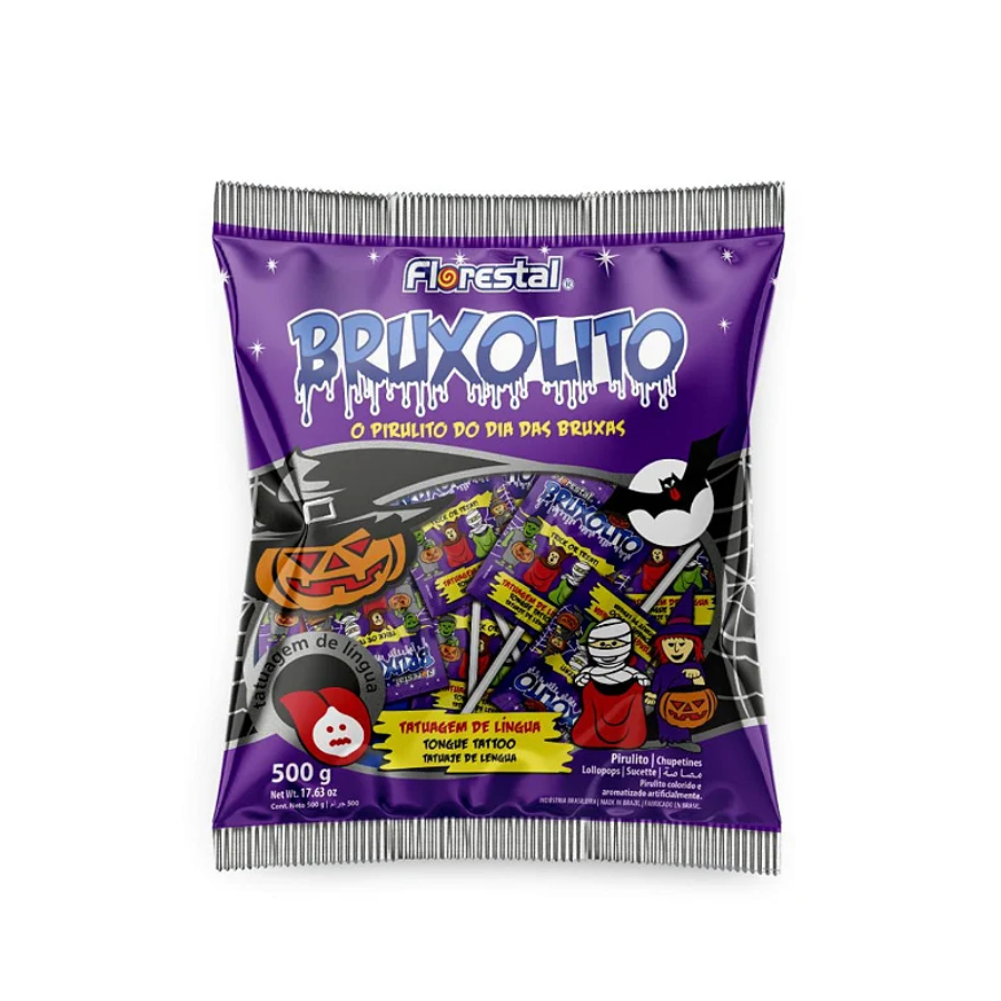 Pirulito Bruxolito 50 Unidades – 500g | F...