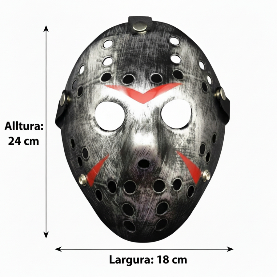 Máscara Jason Plástico cores – Unidade