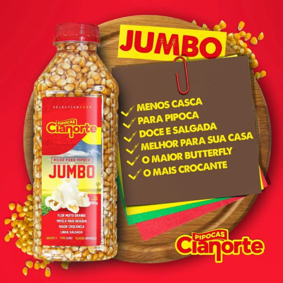 Milho para Pipoca Jumbo 685g – Unidade