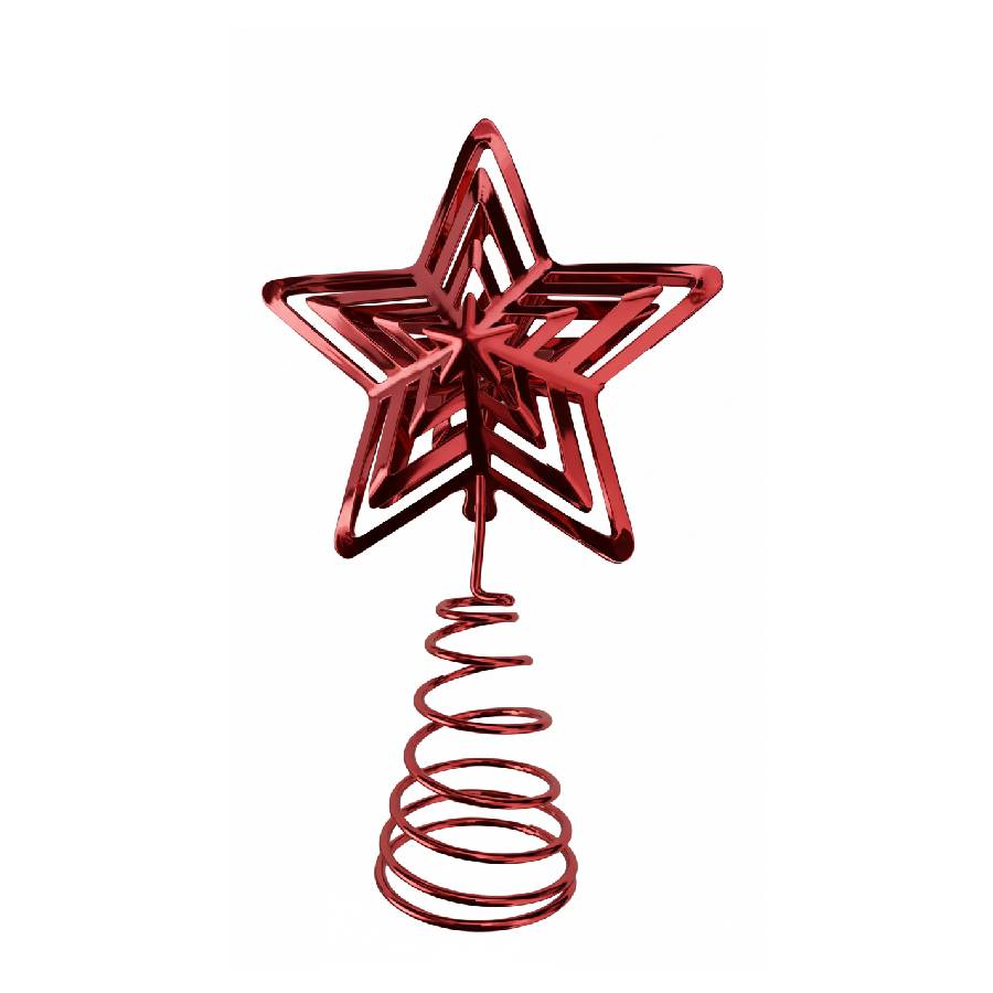 Ponteira de Árvore de Natal em Metal – Es...