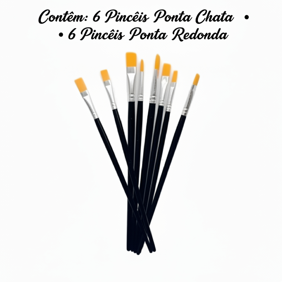 Kit/Pincel com 12/Unid