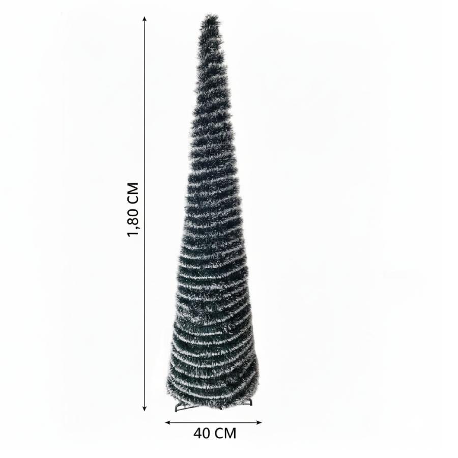 Árvore de Natal Dobrável nevada 180CM