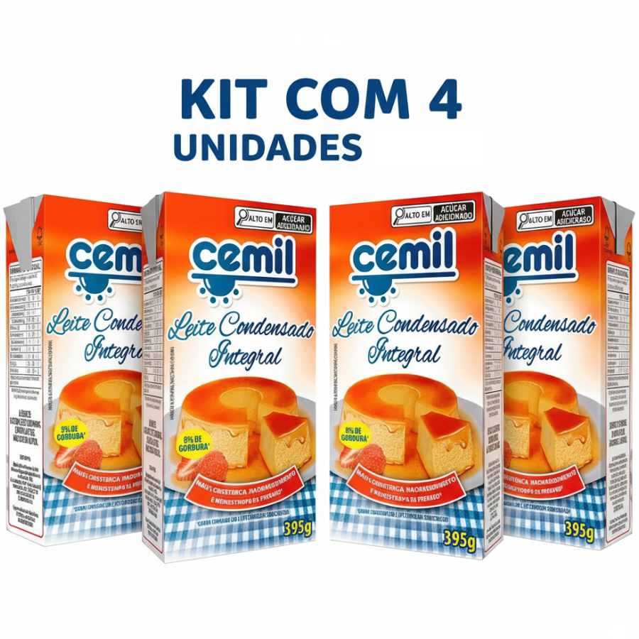 Leite Condensado Integral 395g – Kit com ...