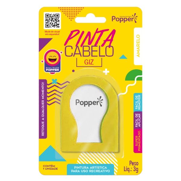 Pinta Cabelo em Giz Cores – Popper – Unidade
