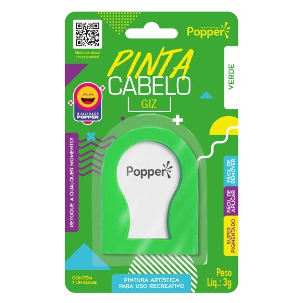 Pinta Cabelo em Giz Cores – Popper – Unidade