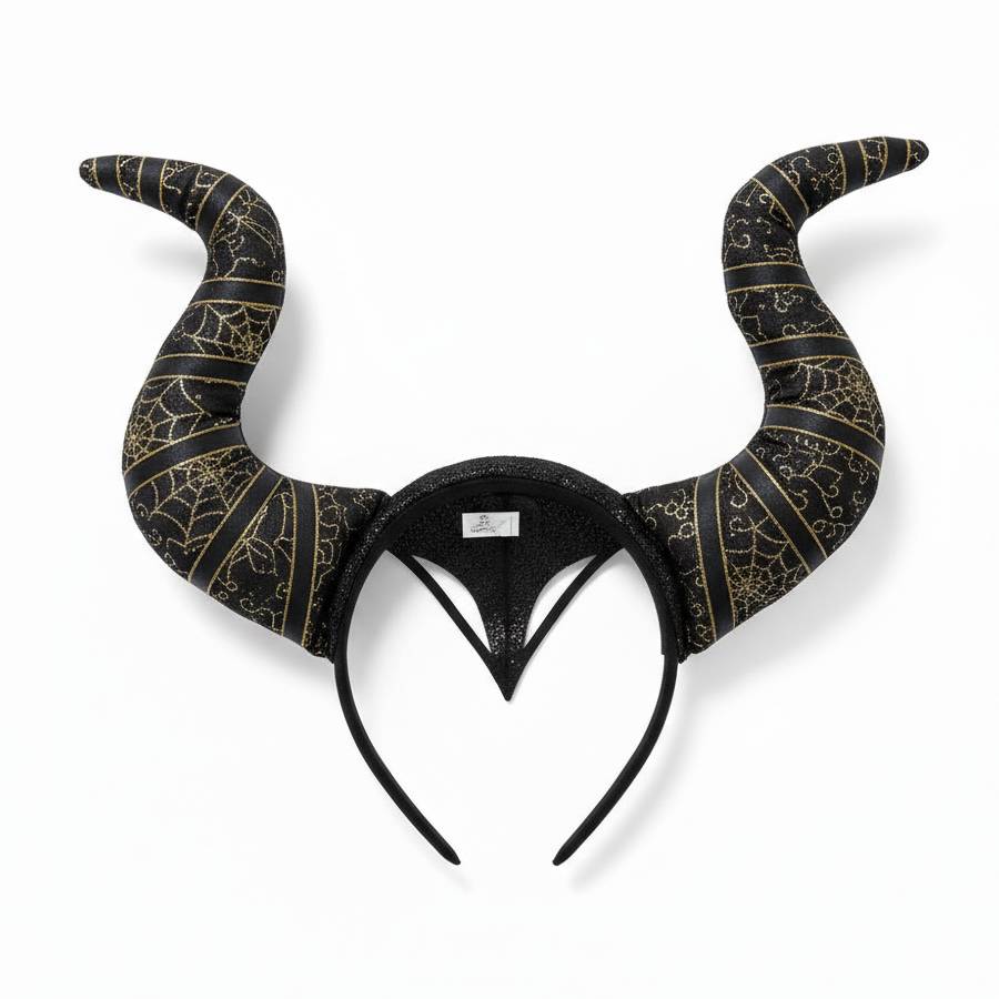 Arco Malévola Tiara Chifre Preto Fantasia...