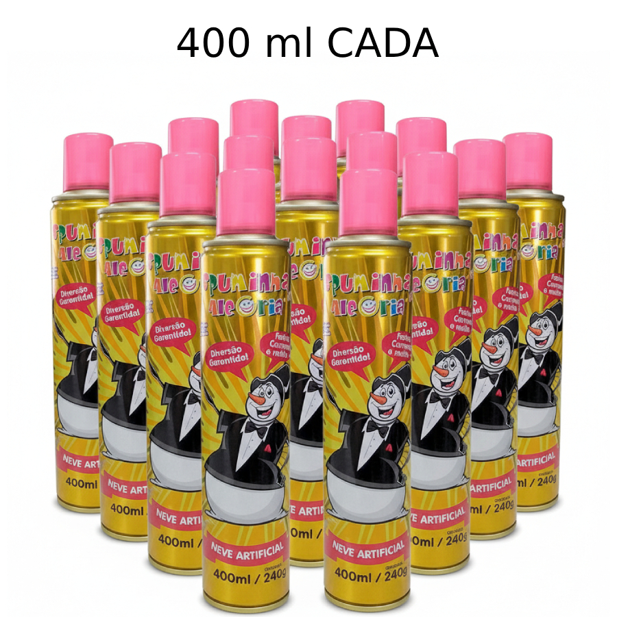 Kit 10 Spuminha da Alegria Carnaval  400 ml 