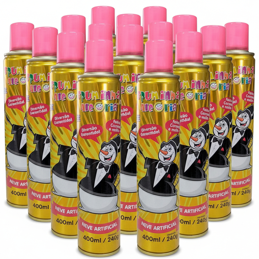 Kit 10 Spuminha da Alegria Carnaval  400 ml 