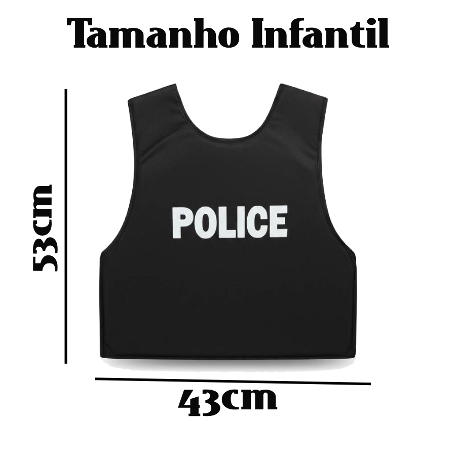 Colete Policial Infantil 40 cm – YDH